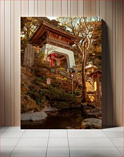 Πίνακας, Traditional Japanese Temple in Nature Παραδοσιακός ιαπωνικός ναός στη φύση