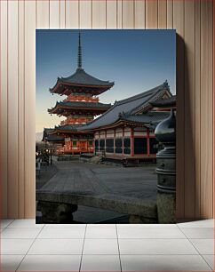 Πίνακας, Traditional Japanese Temple Παραδοσιακός ιαπωνικός ναός