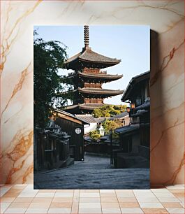 Πίνακας, Traditional Pagoda in Kyoto Παραδοσιακή παγόδα στο Κιότο