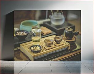 Πίνακας, Traditional Tea Set with Snacks Παραδοσιακό Σετ Τσαγιού με Σνακ