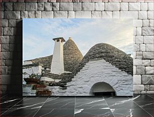 Πίνακας, Traditional Trullo Houses Παραδοσιακά Σπίτια Trullo