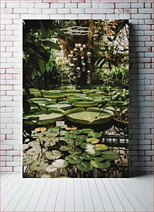 Πίνακας, Tranquil Garden Pond Ήσυχη λίμνη κήπου