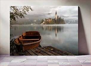 Πίνακας, Tranquil Morning on the Lake Ήρεμο πρωινό στη λίμνη