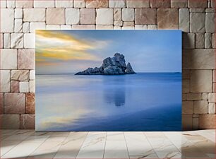 Πίνακας, Tranquil Rocky Seascape at Dawn Ήσυχο Rocky Seascape at Dawn