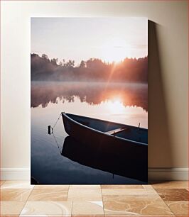 Πίνακας, Tranquil Sunrise Over Lake Ήρεμη ανατολή του ηλίου πάνω από τη λίμνη