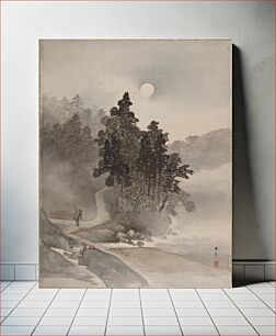 Πίνακας, Traveling by Moonlight by Kawabata Gyokushō
