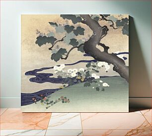 Πίνακας, Tree and chrysanthemums (1890–1900) by Kogyo Tsukioka