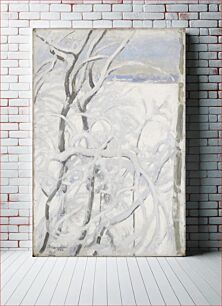 Πίνακας, Tree in winter, 1923, by Pekka Halonen