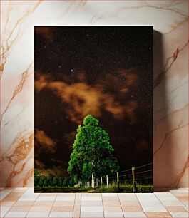 Πίνακας, Tree Under Starry Night Δέντρο κάτω από την έναστρη νύχτα