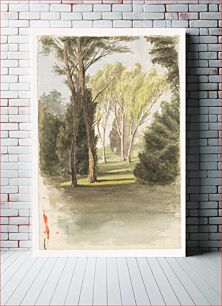 Πίνακας, Trees in a park by László Mednyánszky