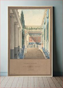 Πίνακας, Triclinium, Excavated in the House of Actaeon, Pompeii by Charles Frédéric Chassériau