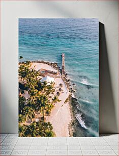 Πίνακας, Tropical Beach Aerial View Tropical Beach Aerial View