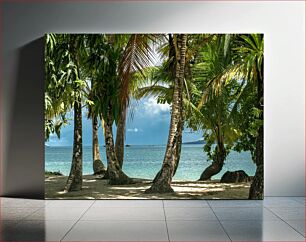 Πίνακας, Tropical Beach Scene Σκηνή τροπικής παραλίας