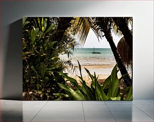 Πίνακας, Tropical Beach View Τροπική παραλία με θέα