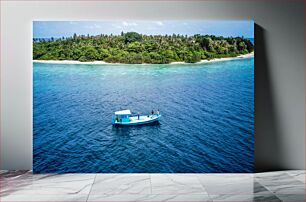 Πίνακας, Tropical Island and Boat Τροπικό νησί και βάρκα