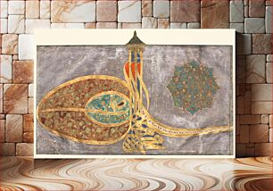 Πίνακας, Tughra: Shah Muhammad bin Ibrahim Khan, al-muzaffar daima (ca. 1648–1687) during Ottoman period, reign of Sultan Mehmed IV