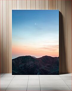 Πίνακας, Twilight Mountain Landscape Τοπίο βουνό Λυκόφωτος