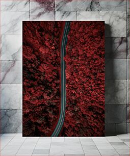 Πίνακας, Twilight Road through Red Forest Δρόμος του λυκόφωτος μέσα από το κόκκινο δάσος