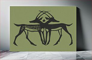 Πίνακας, Two antelopes (1892) by Gerrit Willem Dijsselhof