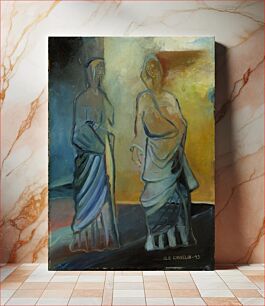 Πίνακας, Two apostles, 1943, Ole Kandelin