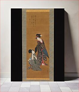 Πίνακας, Two Beauties by Utamaro Kitagawa (1754–1806)