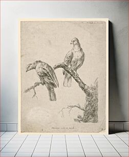 Πίνακας, Two Birds on a Branch, Gilles Demarteau