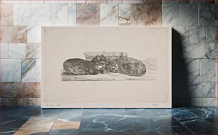 Πίνακας, Two cats by Christian David Gebauer