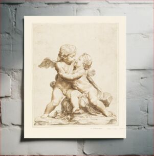 Πίνακας, Two Cupids Kissing, Tommaso Todeschini