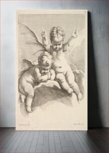 Πίνακας, Two Cupids, One with Bat Wings