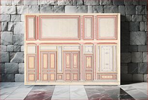 Πίνακας, Two designs for wall panels by Jules Edmond Charles Lachaise and Eugène Pierre Gourdet