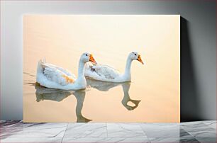 Πίνακας, Two Ducks Swimming Δύο πάπιες που κολυμπούν