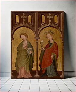 Πίνακας, Two Female Saints by Unidentified artist