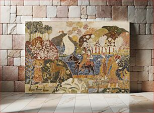 Πίνακας, Two Figures on a Mule by Charles Prendergast