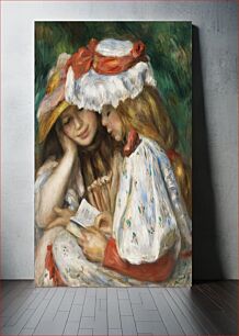 Πίνακας, Two Girls Reading (c. 1890–1891) by Pierre-Auguste Renoir