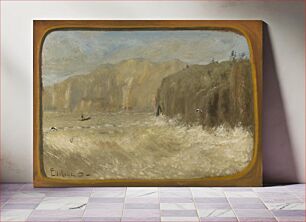 Πίνακας, Two Gulls and Cliffs by Louis M. Eilshemius