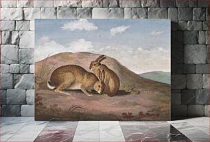 Πίνακας, Two Hares: On a Hillside