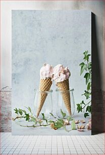 Πίνακας, Two Ice Cream Cones Δύο χωνάκια παγωτού