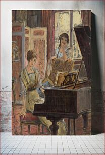 Πίνακας, Two ladies at the piano