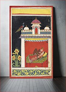 Πίνακας, Two lovers in a pavilion, from an Amarushataka (Hundred poems of Amaru), or an unidentified erotic series