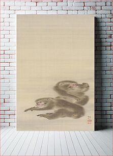 Πίνακας, Two Monkeys by Mori Sosen