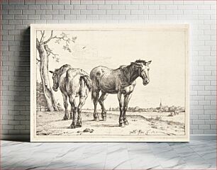 Πίνακας, Two plow horses by Paulus Potter