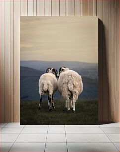 Πίνακας, Two Sheep on a Hill Δύο πρόβατα σε έναν λόφο