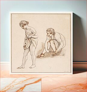 Πίνακας, Two studies of a half-naked woman by C.W. Eckersberg