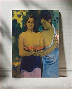 Πίνακας, Two Tahitian Women (1899) by Paul Gauguin