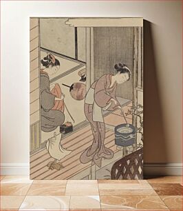 Πίνακας, Two women on the balcony, Suzuki Harunobu