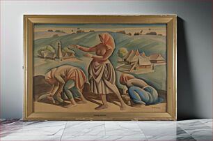 Πίνακας, Tyttöjä pellolla, 1900 - 1927, Wadysaw Skoczylas