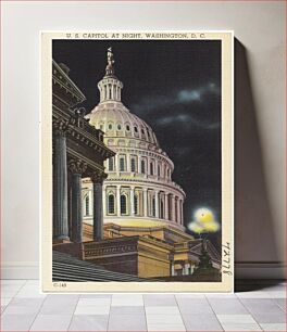 Πίνακας, U. S. Capitol at night, Washington, D. C
