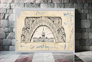 Πίνακας, U.S. Capitol Building, Under an Arch of the Thirteen States, James Henry Moser