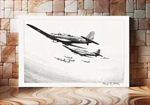 Πίνακας, U.S.N. scout bombers, aesthetic etching