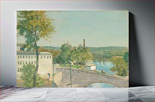 Πίνακας, U.S. Thread Company Mills, Willimantic, Connecticut (ca. 1893–1897) by Julian Alden Weir